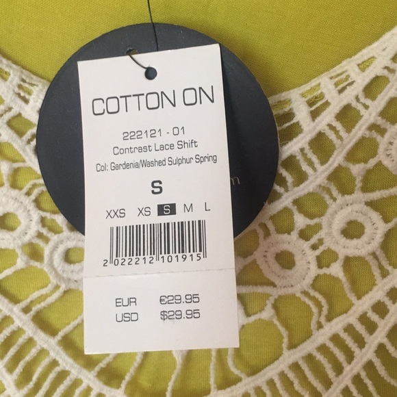 Cotton On Contrast Lace Shift Dress, Size s - Picture 5 of 5